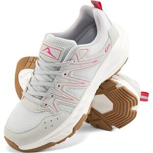 Women's Sneakers Walking Shoes Slip on Cushion Tennis Shoe Workout Gym Grey